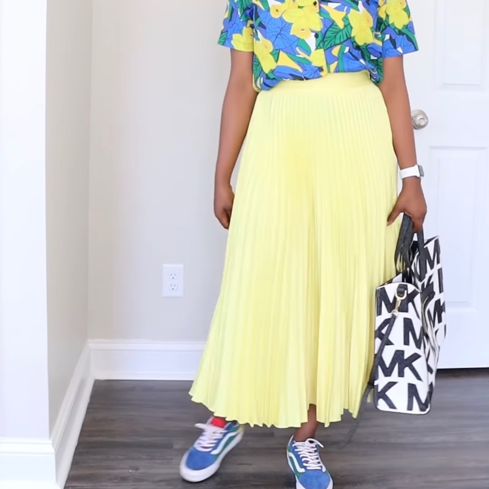Plated skirt